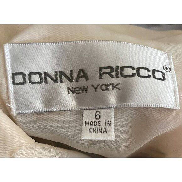 Donna Ricco Y2K New York 100% Silk Cherry Blossom Floral Empire Waist Sheath 6 - Picture 4 of 6